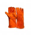 GUANTES CUERO SOLDADOR 14" NARANJA STEELPRO