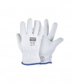 GUANTES DE BADANA CUERO DRIVER BLANCO STEELPRO