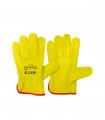 GUANTES DE BADANA AMARILLO CON FILO ROJO CLUTE