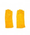 GUANTES DE CUERO AMARILLO SOLDADOR INTERIOR ALGODÓN 14" NACIONAL